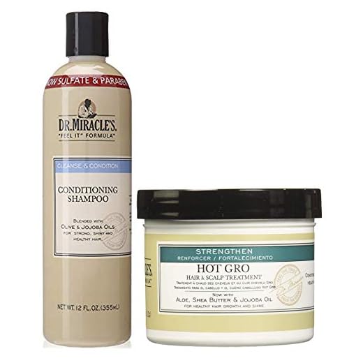 Dr Miracle's 2-in-1 Conditioneringsshampoo 355 ml met Hot Gro Haar- en hoofdhuidbehandeling 113 g
