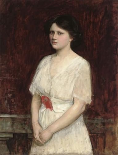 Portrait de Mlle Claire Kenworthy Waterhouse Prints Toile Décoration Salon 60x90