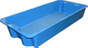 Toteline 780108W5268 Nest and Stack Container, Glass Fiber Reinforce Plastic Composite with Wire Edge, Capacity 500 lb, 42.5