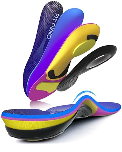 Arch Support Plantar Fasciitis Insoles: (Women's 8-9 / Men's 6-7)