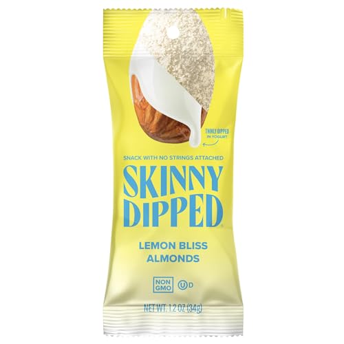 SkinnyDipped Lemon Bliss Almonds, Chocolate Covered Almonds, Low Sugar, Gluten