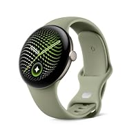 Google – Google Pixel Watch 5 (45 mm) - Smartwatch - Pyrite Case/Oliv