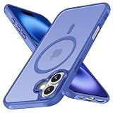 iVoler Cover Magnetica per iPhone 16 Plus, [Compatibile con MagSafe] [Protezione Antiurto di Grado Militare] Custodia Anti-graffi Traslucida Opaca Posteriore Sottile Case, Blu oceano