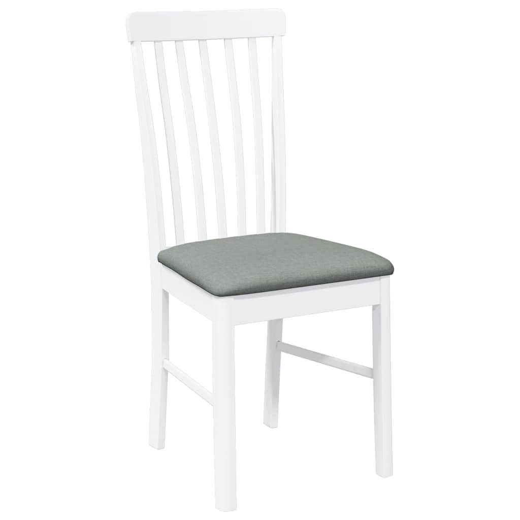 lite drewno kauczukowe ergonomiczne z poduszkami biały 2 szt.