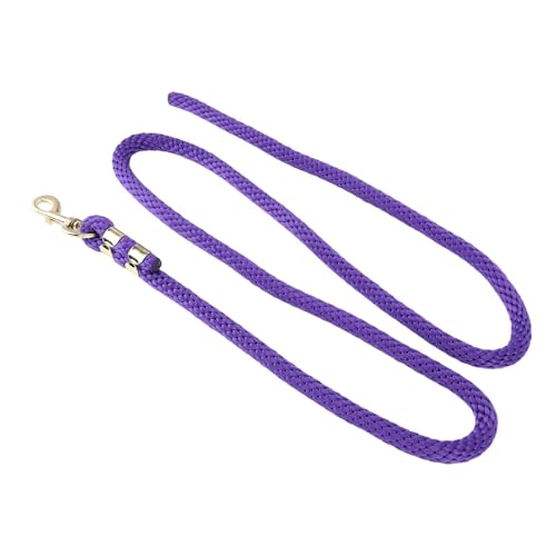2m Horse Lunge Line Strong Rope with Slip Grip for Easy Walking and Handling of Horses (Purple)