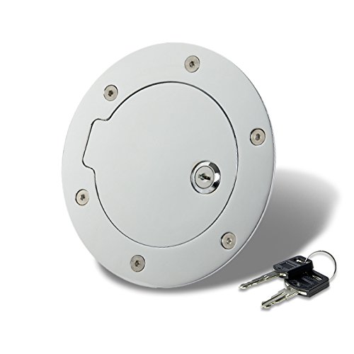 Compatible with Dodge Ram Fuel Gas Tank Door with Lock (Chrome) - DS DJ