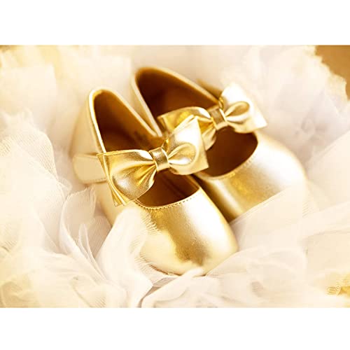 Image of Felix & Flora Toddler Flower Girl Dress Shoes - Girl Ballet Flats Party School Shoes Wedding