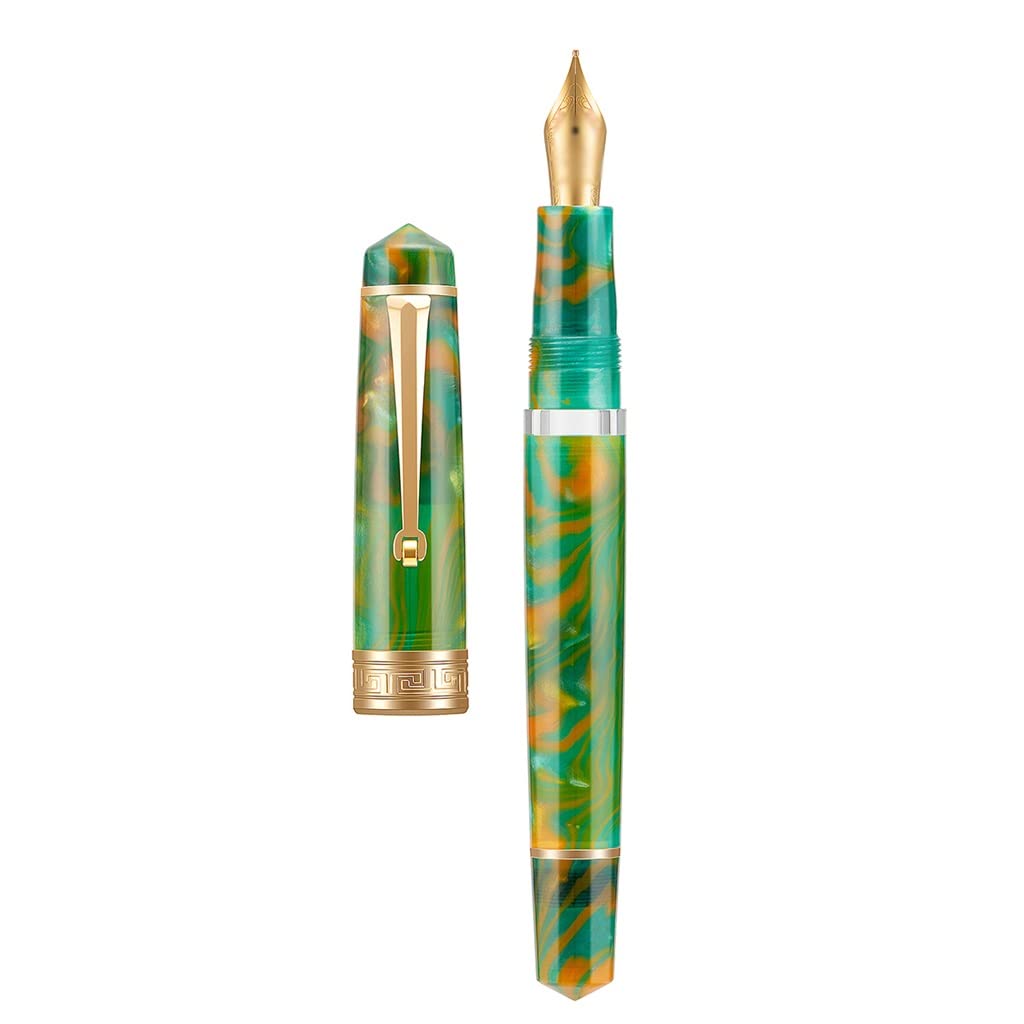 Stylo plume avec stylo plume et clip Vert