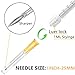 Luer lock 1ml Syringe with 25G 1inch Lab Supplies for Scientific Research, Industrial Dispensing or Liquid Measuring, 50Pack