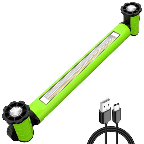 Projecteur LED rechargeable pour garage et chantier avec aimant et crochet pratique