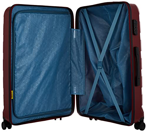 Image of Aristocrat Porto 75 Cms Large Check-in Polypropylene Harsided 8 Wheels Luggage /Speed Wheel Suitcase /Trolley Bag - Maroon