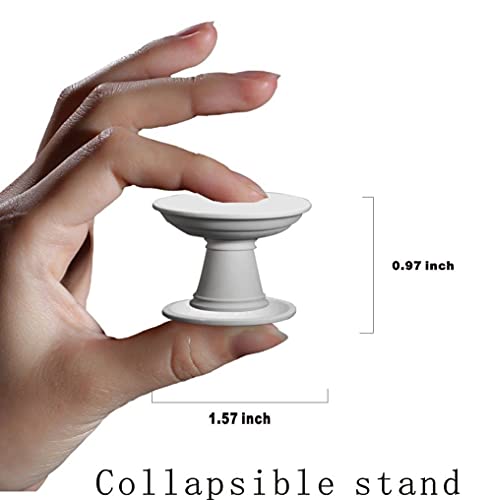 Jxinq 4 Pack/Expanding Phone Mount Grip Holder For Cellphone,Collapsible Stand - Pink Rose Gold Blue Flower Floral (Zmx-Ss07-Q) #TOP6