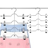✿Premium Material: Der kleiderbügel aus verchromtem metall aus hochwertigem edelstahl und an der oberfläche verchromt, gute qualität mit hoher härte und intensität, die lange verwendet werden kann, wird nicht leicht aus der form geraten. Hosenträger wird nie rosten, immer wie neu glänzen.