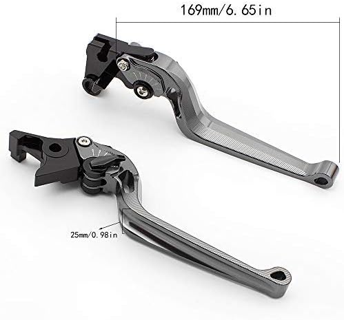 Miniatura 10 de Palancas de embrague de freno ajustables para motocicleta compatibles con FJ-09MT-09 Tracer 15-19, FZ-09MT-09SR FZ-07MT-07 14-19, XSR 900700 ABS