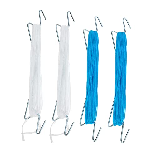 Toddmomy 4 Sätze Teiliges Pflanzen Climbing Haken für Tomaten Robuste Eisenrankhilfe mit Nylonseil für Garten und Gemüseanbau Langlebig und Wiederverwendbar