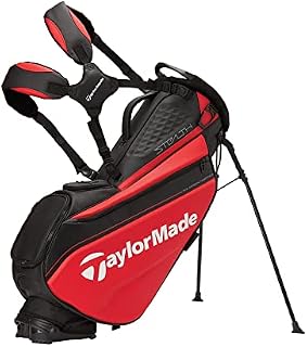TaylorMade Unisex's Tour Stand Bag, Red, Black & White, One Size