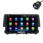 Modorwy Original 9inch HD QLED Car Android Stereo | 2GB RAM & 32GB ROM | OS 13 Double Din Car Multimedia Player | incl. AHD Rear Camera & Frame Compatible with Honda Civic New – 1 Year Warranty