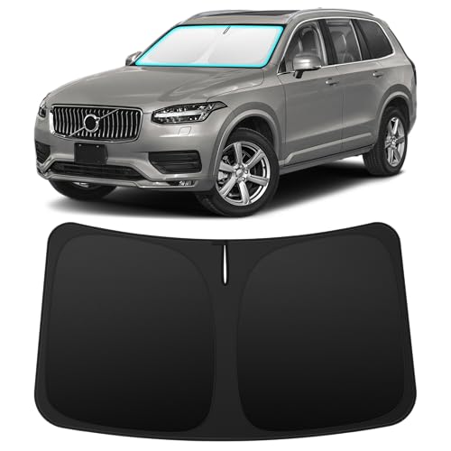 Image of INSAUTO Custom Fit Windshield Sun Shade for Volvo XC90 2016-2026 | Foldable Front Window Sunshade Car Accessories, UV & Heat Reflector, Keeps Interior Cool, Includes Storage Bag