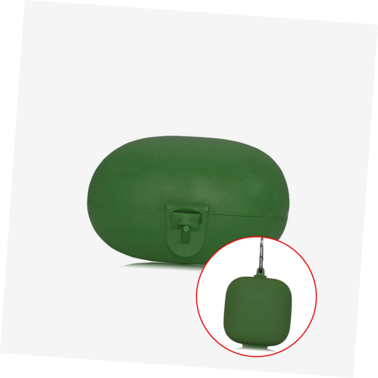 DOITOOL Estuche De Silicona para Auriculares (3 Unidades) Diseño De Hebilla Metálica Color Verde
