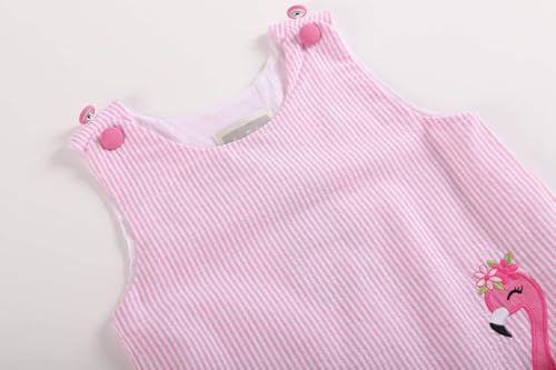 Baby and Toddler Girls Flamingo Tulle Ruffle Dress4