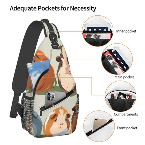 Bolso cruzado para hombre con ilustración animal miniatura 4