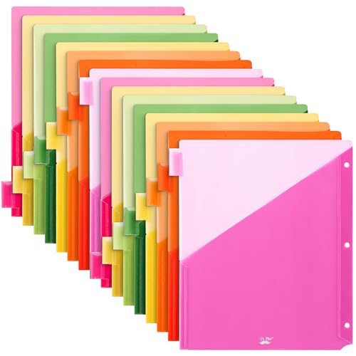 Mr. Pen- Binder Dividers with Pockets and Tabs, 16 Pack