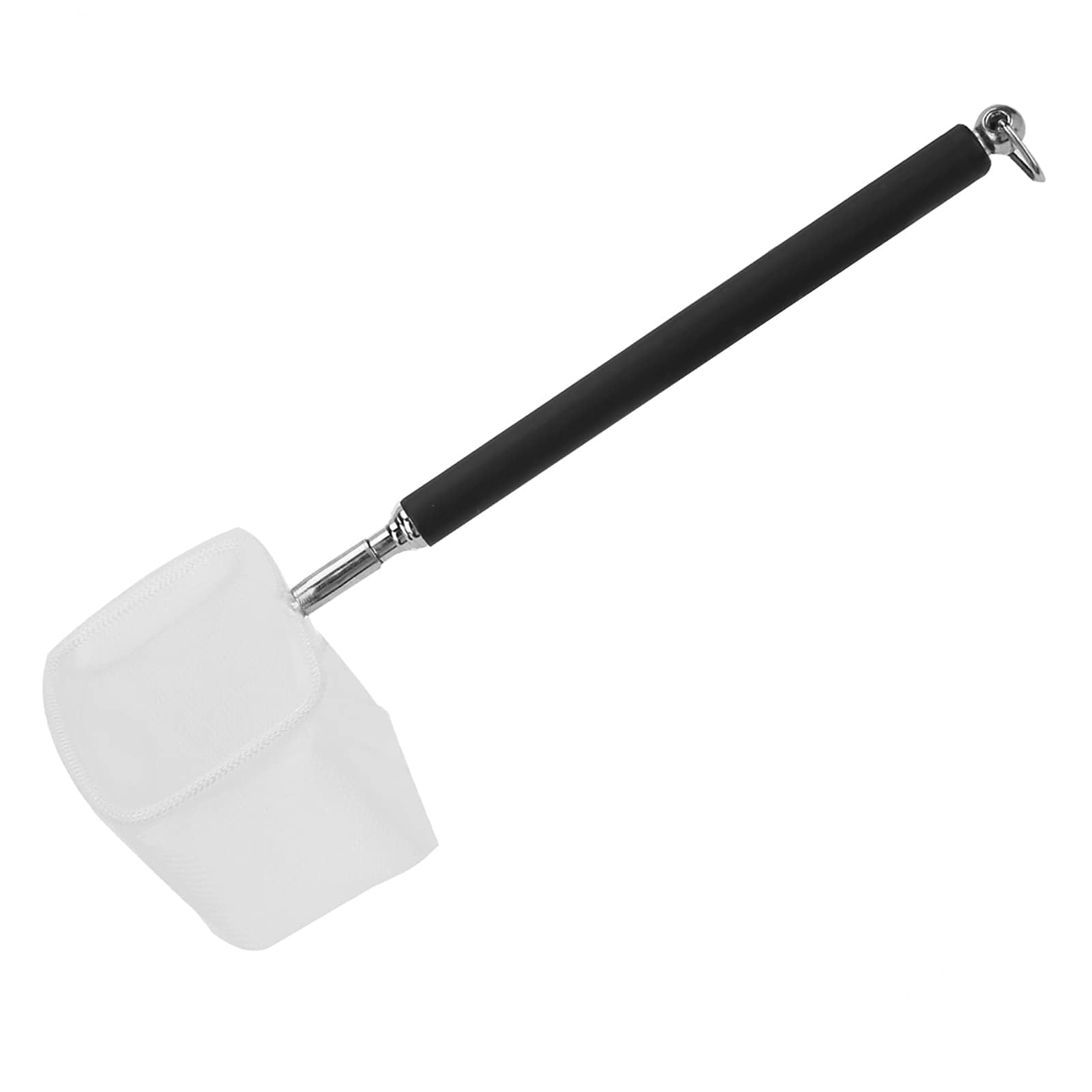 Garosa Siatka do zbierania ryb krewetki regulowana mini ryba akwarium siatka wędkarska do akwarium zbiornik krewetki 20-57,5 cm rozszerzalna (czarna kwadratowa siatka)