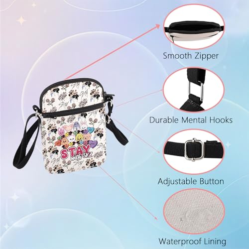 WSNANG Cartoon Member Crossbody Bag Stay Fandom Shoulder Bag Group Gifts Music Merchandise3