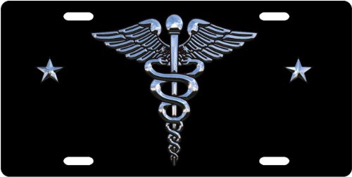 Medical Symbol - Custom License Plate Novelty Tag from Redeye Laserworks