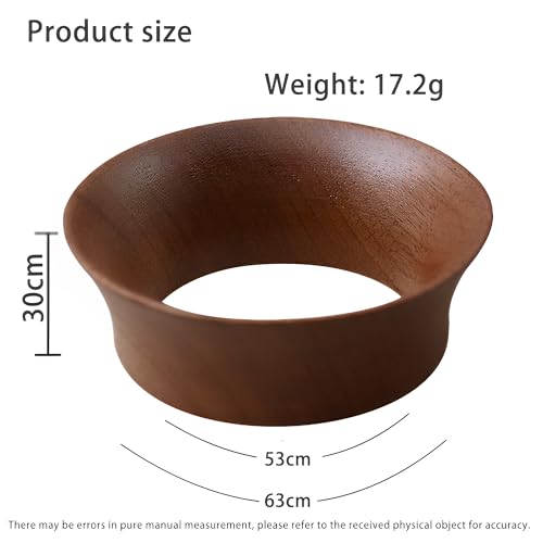 CHSG Measuring Funnel for Coffee, Accurate Dosing, 53mm Magnetic Espresso Funnel, Essential Coffee Accessories (Natural Wood Finish) - Image 5