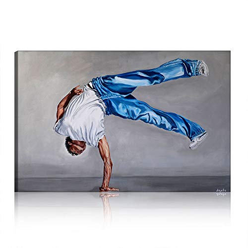 Tableau hip hop danseuse pour dynamiser une décoration de salon terne
