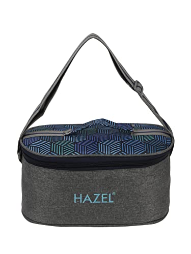 Image of HAZEL Lunch Bag for Office Men and Women | Lenght 28 cm x Height 13.5 cm with Shoulder Handle | Water Resistant Tiffin Bag for Kids to School | Tiffin Cover Bag Only, Flat Bag