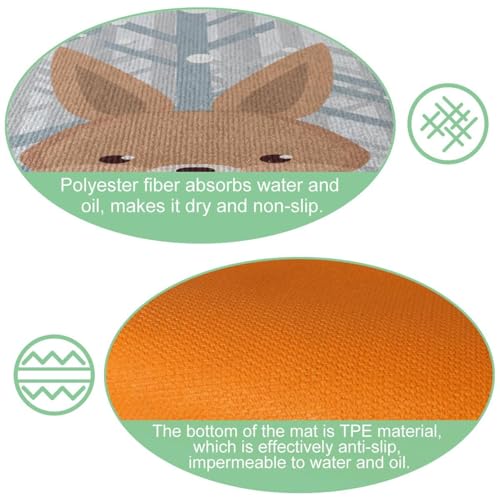 Alfombra absorbente para cocina antideslizante lavable juego de dos alfombrillas pasillo 6