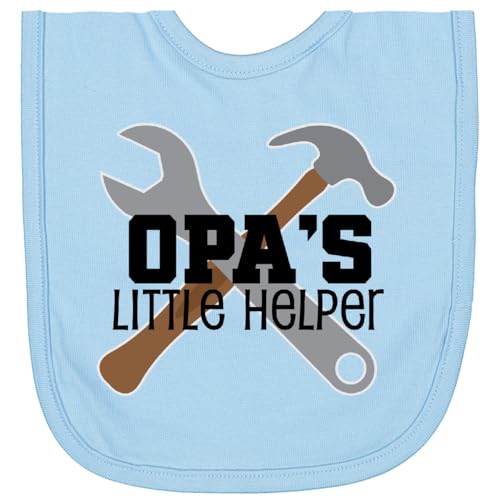 inktastic Opa Little Helper Grandkid Newborn Bib