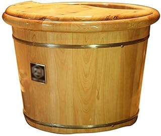 Balde de lavagem de pés de barril de madeira para spa de pés, banheira de pés de madeira, bacia de banho de pés, banho de pés de 30 cm de altura, barril de banho de pés de sauna, barril de imersão de