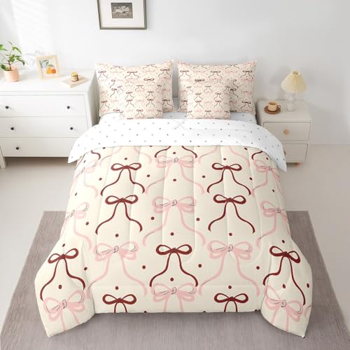Parure de lit 7 pièces pour lit double avec taies d'oreiller motif princesse