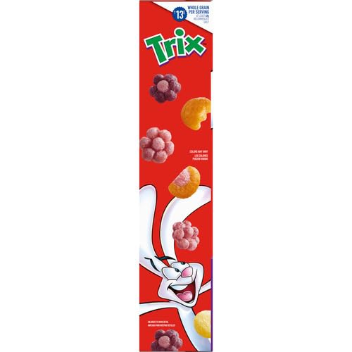 Image of Trix Breakfast Cereal, 6 Fruity Shapes, Large Size, 13.9 oz (Pack of 10)
