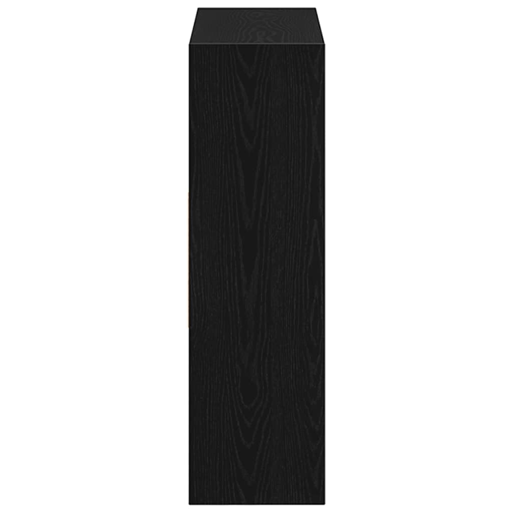 Generisch Bücherregal Schwarz Eichen-Optik 97,5x29,5x100 cm Holzwerkstoff,Möbel,Regalsysteme,Bücherregale Bücherschränke-862403