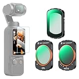 K&F CONCEPT DJI OSMO Pocket 3用磁気式フィルター CPL+1/4ブラックミスト+ND2-32 ソフト効果 コントラスト強調 反射除去 減光量調整 28層ナノコーティング 撥水防汚