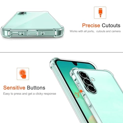 Image of BOXXO Flexible Back Cover for Samsung Galaxy M16 5G | Back Cover Transparent Clear Shockproof Case Four Corner Protection | Slim Protective Mobile Phone Cover for Samsung Galaxy M16 5G