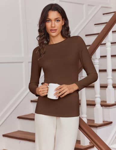 4-Pack Ekouaer Women's Fleece Lined Long Sleeve Thermal Undershirts 18.99 + Free Shipping + 49% Off Code OO24GAKT - image 3