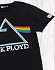 Pink Floyd Unisex T-Shirt for Men and Women | Black Acid Wash Band Tee | Dark Side of The Moon Album Logo | Music CD Merchandise Small #5
