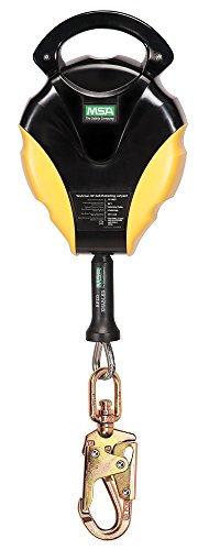 Up To 40% OFF MSA Self-Retracting Lifeline, Blk/YLW, Yellow, 30 feet