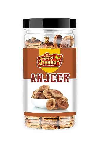 Image of Royal Foodery Premium Dried Anjeer Figs Natural & Nutritious | Dry Anjeer | Afghani Anjir | Healthy Dryfruits | -Jar pack (500gm)