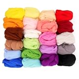 ✿【Weit verbreitet】Die filzset Ideal zum Nadelfilzen, Nassfilzen, Spinnen, Weben, Verzierungen, Puppenherstellung, Seifenherstellung, Trocknerbällen und mehr. Stellen Sie alle Arten von Ornamenten, Ornamenten, Puppen, Keksen, grünen Pflanzen, Dekorationen aller Art, Weihnachtsdekorationen, oder idealen Weihnachtsfest für Kinder erstellen Geschenk etc.
