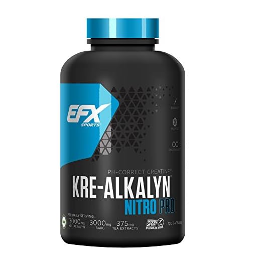 EFX Kre-Alkalyn Nitro-Pro Super Caps – 120 kreatinkapslar, 1-pack (1 x 173 g)
