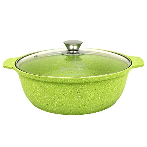 Cooking Pot Aluminum Lime Dutch Oven Pot with Lid 3.2-qt. (3 L) Cookware Kitchen Pot
