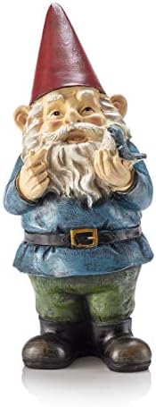 Garden Gnome Holding Bird