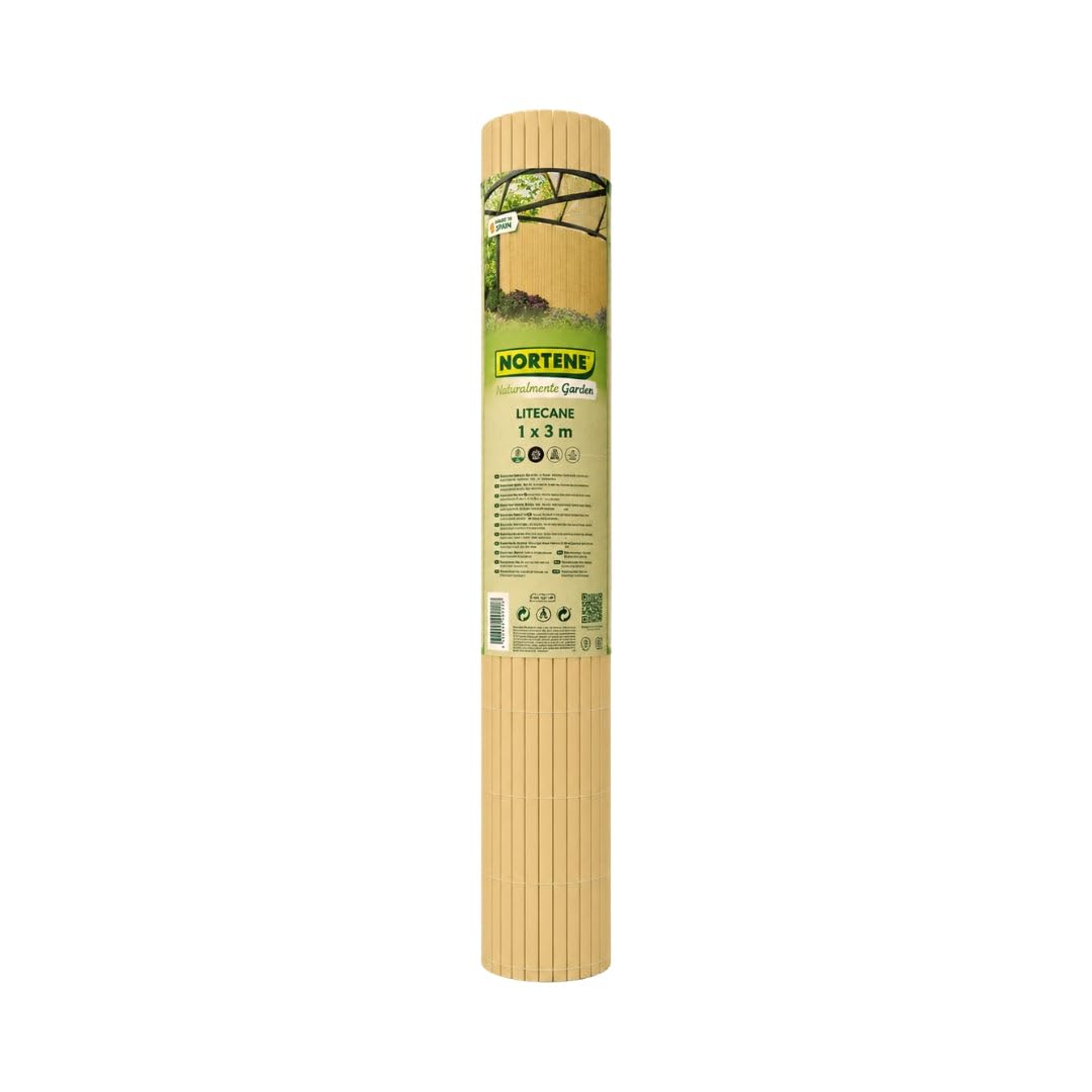 Nortene Cañizo Pvc Lite Doble Cara 16mm Caña Natural Exterior 2X3 M