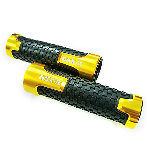 Kyobusa KY-LLIGHTS-10 Gold Carbon Look Aluminum Motorcycle 22Mm Engraved Handle Bar Rubber Gel Hand Grips Cnc Bar End 7/8 Inch Compatible thumb #1